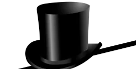 Zauberhut mit Zauberstab